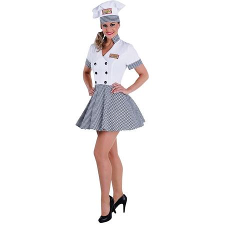 Lady Chef kokskostuum | Verkleedkleding dames maat L (42-44)